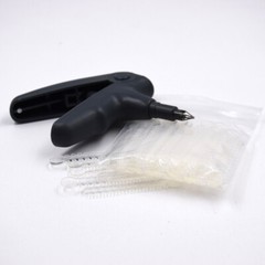 Dental High Quality Dispenser Elastic Tie Placement Rubber Instrument Gun Grey