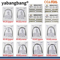 Orthodontic Dental Arch Wire Niti Round Upper/Lower / Brackets Braces MBT/Roth