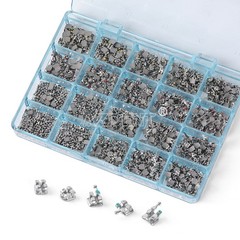50 Sets AZDENT Dental Orthodontic MIM Monoblock Brackets Brace Roth.022 345 HOOK