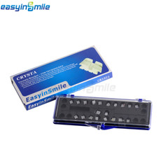 20Pcs Dental Orthodontic Brackets Ceramic MBT/ROTH Clear Braces MINI 3/345 Hooks