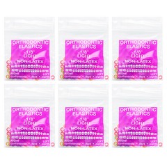 100Pcs/Bag JMU Dental Orthodontic Neon Intraoral Elastic Non-Latex Rubber Bands