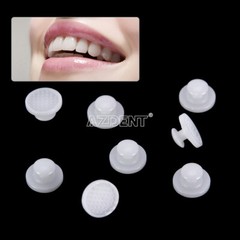 AZDENT Dental Orthodontic Composite Ceramic Lingual Buttons Bondable Round Base