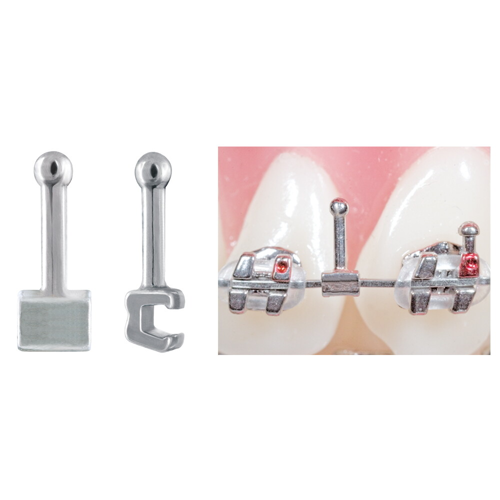 J&J Ortho Orthodontic Crimpable Archwire Hooks Optional Size