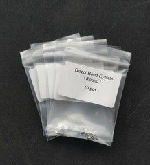20pcs Dental Orthodontic Lingual Buttons Direct Bond Eyelets Round Base Brackets