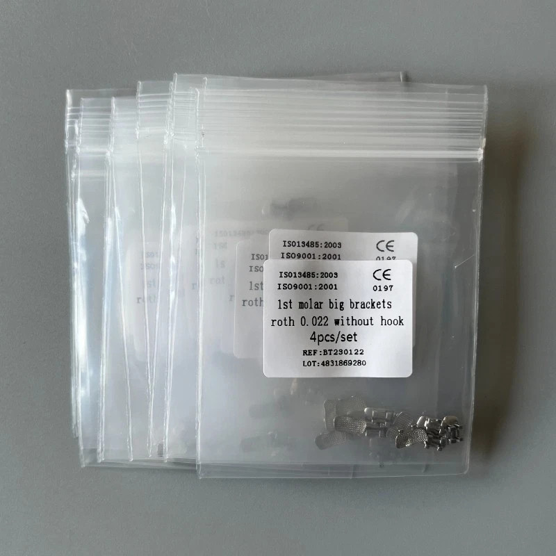 80Pcs Dental 1st Brackets Molar Wide Big Bracket Orthodontic Edgewise 022 w Hook