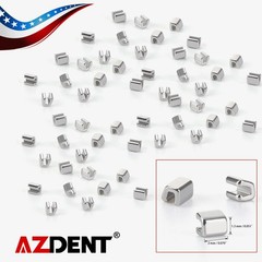 100pcs AZDENT Dental Orthodontic Stainless Steel Crimpable Hook Stops