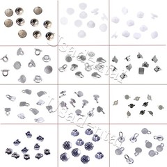 Dental Orthodontic Lingual Buttons Round/Rectangular Bondable Mesh Base 10Pc/Bag