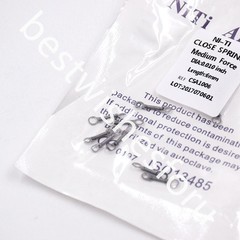 0.010 Inch Medium Force Dental Orthodontic Niti Closed Coil Spring Bracket Wires