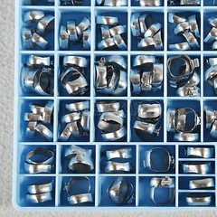85Kit Dental Orthodontic Bands Buccal Tube Molar Stainless steel Double 022 Roth