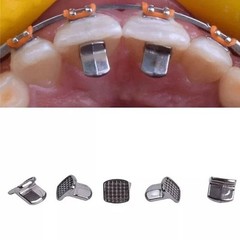 Dental Orthodontic Round Lingual Buttons Bondable & Cleat Mesh 10pcs/pack