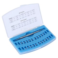 AZDENT Dental Self-Ligating Bracket Buccal Tube MBT Roth 0.022 Hooks 345/Tool