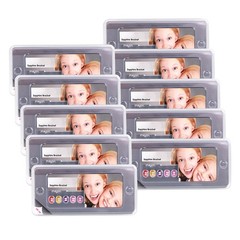 Dental Monocrystalline Sapphire Brackets Crystal Clear Mini Roth 022 Hooks 345
