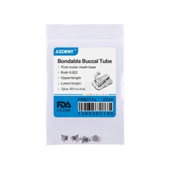 10X Tubos bucales Bondable de ortodoncia dental Roth 0.022 1er molar Laser Mark
