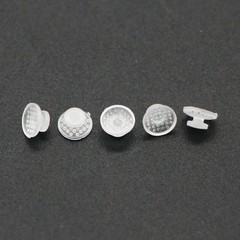 US 100Pcs/Pack Dental Ortho Ceramic Clear Lingual Buttons Bondable Round Base