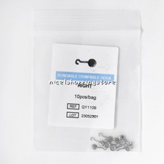 10 Pcs Dental Stainless Steel Orthodontic Bondable Sliding Crimpable Hook Right