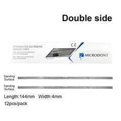 Dental Micro Stainless Steel Abrasive Strips Double-Sided Finishing Polishing