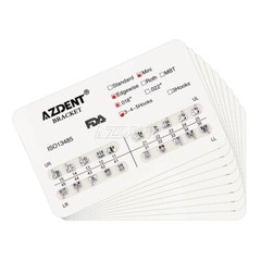 AZDENT Dental Orthodontic Brackets Metal Braces Mini Edgewise Slot.018 Hooks 345
