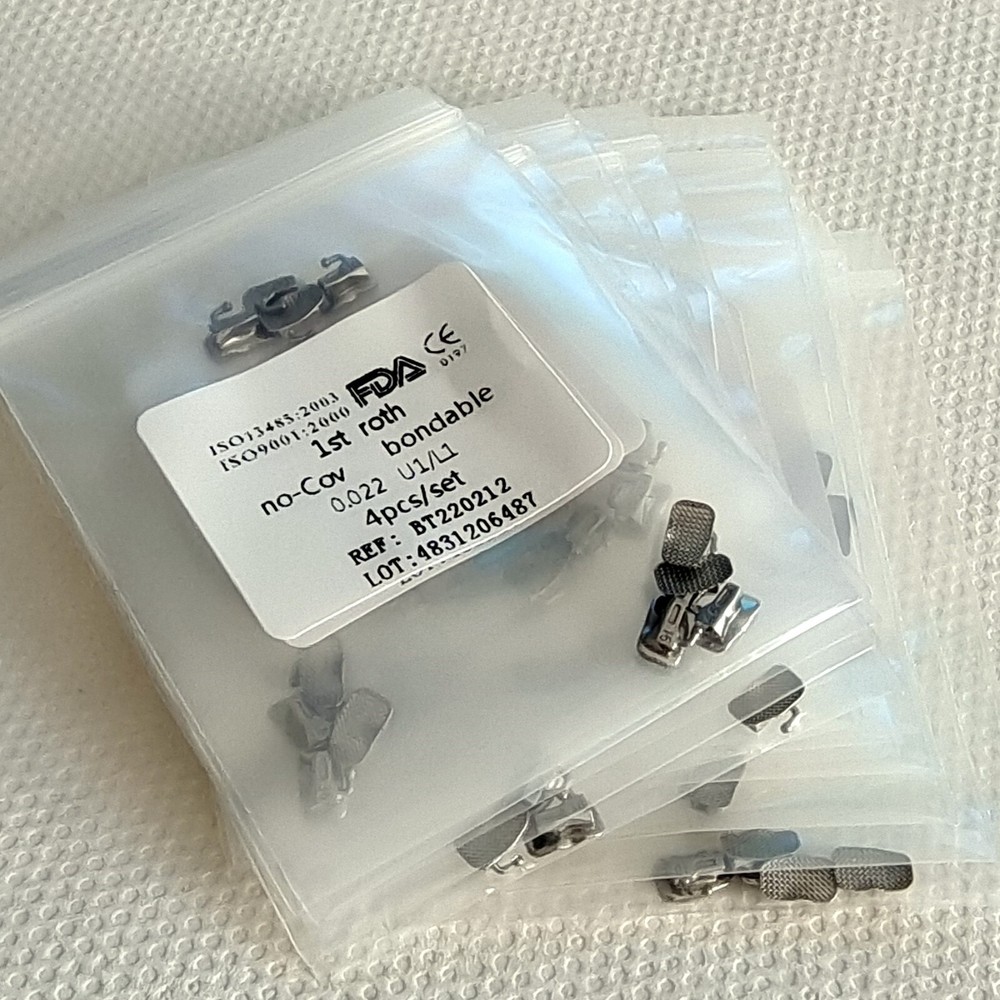 50Packs Tubo bucal de ortodoncia dental Bondable Non-Con 1st Molar of Bracket