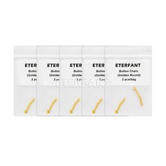 ETERFANT Dental Lingual Buttons Round/Rectangular/Lingual Button Chains Bondable