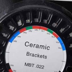 Dental Orthodontic Ceramic Brackets Braces 5/5 MBT Slot 0.022 Hooks 3-4-5