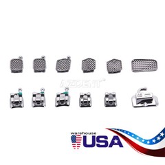 Dental Orthodontic MIM Self-Ligating Brackets Braces Mini Roth .022 Hooks 345