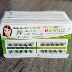 20Packs Dental Orthodontic Metal Brackets Braces Mini Roth.022 Hooks 345 CE