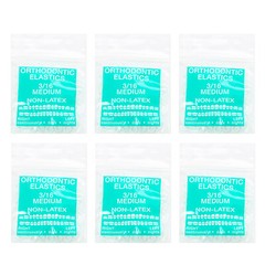 100PCS JMU Dental Orthodontic Intraoral Elastic Latex-Free Rubber Band Clear USA