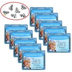 50sets dental orthodontic buccal tube 0.022 1st molar Roth weldable conv sgl