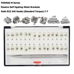 Ormco Damon Q Clear Dental Orthodontic Self Ligating Brackets Ceramic Metal Roth