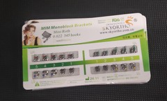 100 Sets Dental Orthodontic Metal Brackets MIM Monoblock Mini Roth 022 345 hooks