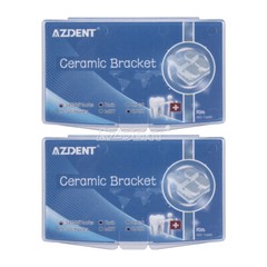 5X AZDENT Dental Orthodontic Ceramic Brackets Braces Roth.022 Hooks 3 4 5 FDA