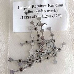 10Pcs/pack Dental Orthodonitc Lingual Retainer Bonding Splints U38#-47#/L29#-37#