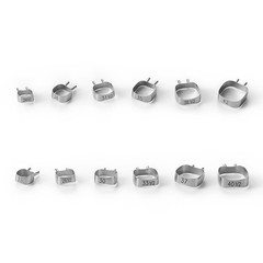 Dental Orthodontic Braces Space Maintainer Band Kit with Wires #23 -#42 For Kids