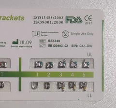 20Pack Dental Orthodontic Metal Braces Bracket Mini Roth 022 345hooks Mesh Base