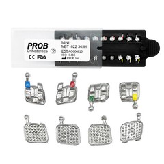 PROB Dental Orthodontic Metal Brackets Brace MIM MBT/ROTH 022/018 345H Monoblock