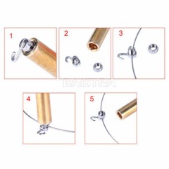 Dental Orthodontic Crimpable Hooks Stops Locks Left / right with tool