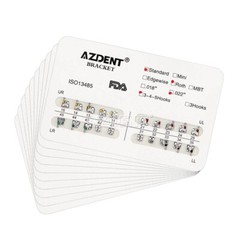 20 Packs AZDENT Dental Orthodontic Brackets Braces Standard Roth.022″ Hooks 345