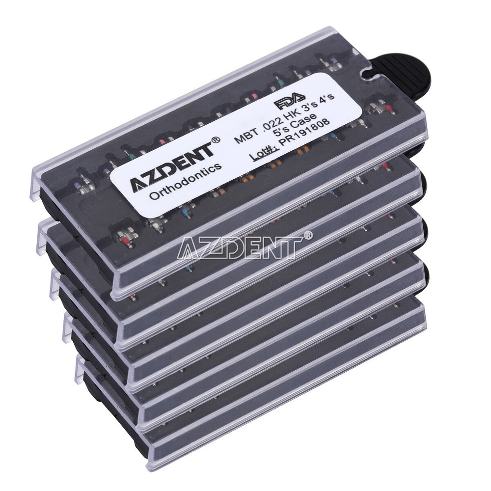 5 X AZDENT Dental Orthodontic Brackets Braces MIM Mini Roth Slot.018 Ganchos 345