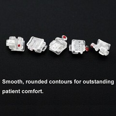 Orthodontic Self-ligating Ceramic Bracket Roth MBT 022 Ormco Damon Clear Empower