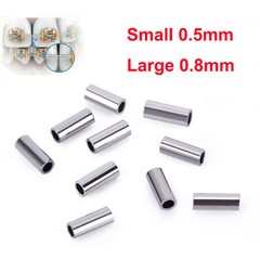 Dental Orthodontic Crimpable Hook Stop Tube Mini Stops Bracket Stopper 0.5/0.8mm