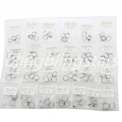 10 Packs Orthodontic Dental 1st Molar Roth Prewelded Bands Buccal Tube 29 to 43+