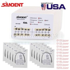 Dental Arch Wire Niti Round / 10Packs Brackets Braces Mini Roth/MBT Slot.022