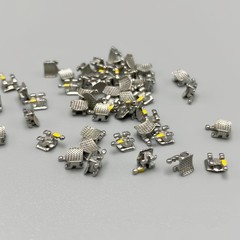 100pcs Dental Orthodontic Bracket Braces In Bulk Mini Roth 022 Slot 345 Hooks