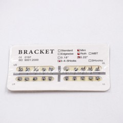 Orthodontic Dental 0.22” Slot Brackets Braces Metal Standar/Mini Roth 345 Hooks