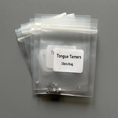 100 Pcs Dental Orthodontics Tongue Tamers Mini Spur Educador Lingual Mesh Base