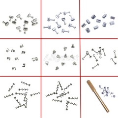 AZDENT Dental Orthodontic Crimpable Hooks Short/Long/Left/Right/Cross/Stops
