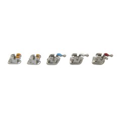Dental Orthodontic Brackets Metal Brace MIM MINI Roth MBT 022 018 345 With Hooks