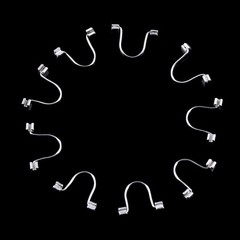 10 Pcs Dental Universal Ortho Anterior Teeth Torque 3 Types Rectangular Spring