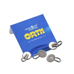 Dental Orthodontic Lingual Buttons Traction Hook Round/Rectangular Type 10Pcs/pk