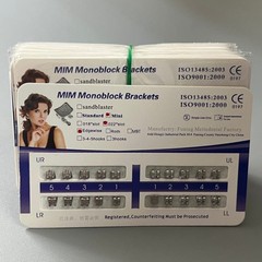 10Sets Dental Orthodontics MIM Monoblock Brackets Mini Edgewise 022 no hooks